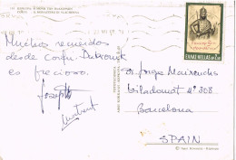 50272. Postal CORFU (Grecia) 1968. Monasterio De VLACHERNA - Lettres & Documents