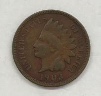 USA  U.s.a. 1 CENT 1903 INDIAN HEAD Km#90a  E.673 - 1859-1909: Indian Head