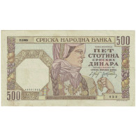 Billet, Serbie, 500 Dinara, 1941, 1941-11-01, KM:27b, TTB, Fayette:27b - Serbie