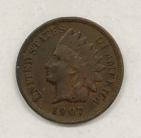 USA  U.s.a. 1 CENT 1907 INDIAN HEAD Km#90a  E.675 - 1859-1909: Indian Head