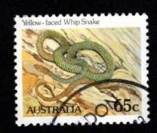 Australie 1984 - Serpent Fouet à Face Jaune - Serpents