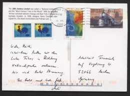 UX311 Postal Card 20th CENTURY LIMITED TRAIN Used Reno NV To Germany 2000 - 1981-00