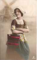 FANTAISIE - Femmes - Portrait - Sceau - Carte Postale Ancienne - Vrouwen