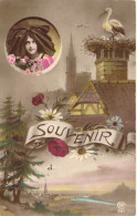 FANTAISIE - Femmes - Village - Souvenir - Carte Postale Ancienne - Donne