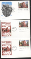 UX313 3 Postal Cards Ryman Auditorium Nashville TN FDC 2000 - 1981-00