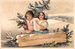 ENFANT - Illustration - Enfants Préparent Le Sapin De Noël - Carte Postale Ancienne - Portretten