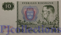 SWEDEN 10 KRONOR 1990 PICK 52e UNC - Suède