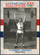 UNITED STATES 1991 - U.S. OLYMPIC CARDS HALL OF FAME # 48 - 1952/1956/1960 OLYMPIC GAMES  WEIGHTLIFTING - TOMMY KONO - G - Altri & Non Classificati