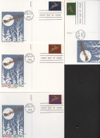 UX357-60 Postal Cards DEER GREETINGS FDC CCCachets 2000 - 1981-00