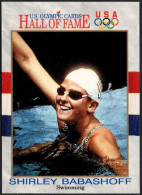 UNITED STATES 1991 - U.S. OLYMPIC CARDS HALL OF FAME # 51 - 1972 / 1976 OLYMPIC GAMES - SWIMMING - SHIRLEY BABASHOFF - G - Andere & Zonder Classificatie