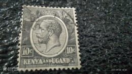 KENYA-UGANDA-1927   10C    USED - Kenya & Oeganda