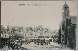 56 Morbihan Locminé Place De La République Ou St Sauveur. Marché. Rare - Locmine