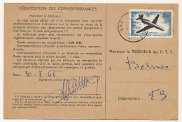 FRANCE - 6 Ordres De Réexpédition, Affranchis 5,00F Caravelle, Seul Ou En Affr. Composé - 1960-.... Cartas & Documentos