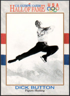 UNITED STATES 1991 - U.S. OLYMPIC CARDS HALL OF FAME # 12  1948/1952 OLYMPIC WINTER GAMES FIGURE SKATING - D. BUTTON - G - Other & Unclassified