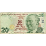 Billet, Turquie, 20 Lira, Undated (2009), KM:224, TB - Turquie