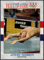 UNITED STATES 1991 - U.S. OLYMPIC CARDS HALL OF FAME # 18 - 1976 OLYMPIC GAMES - SWIMMING - JOHN NABER - G - Otros & Sin Clasificación