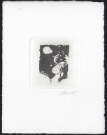 BELGIUM(1999) Reindeer With Glass Of Champagne. Die Proof In Black Signed By The Engraver. Scott No 1776. - Prove E Ristampe