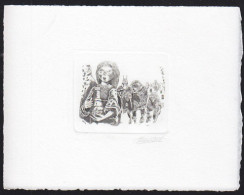 BELGIUM(1992) Legend Of Proud Margaret. Die Proof In Black Signed By The Engraver. Scott No B1105.  - Prove E Ristampe