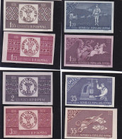 #122 STAMP DAY,  FULL SETH MNH** PERFORED STAMPS, 1958, ROMANIA. - Nuevos