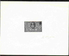 MADAGASCAR(1930) Bétsiléo Woman. Die Proof In Black Without Value Imprint Signed By The Engraver MIGNON. YT 166 - Otros & Sin Clasificación