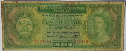 Belize 1 Dollar 1976 P33 QE2 VF - Belice