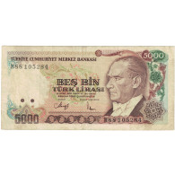 Billet, Turquie, 5000 Lira, 1990, KM:198, TB - Turquie