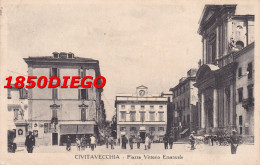 CIVITAVECCHIA - PIAZZA VITTORIO EMANUELE  F/PICCOLO VIAGGIATA ANIMAZIONE - Civitavecchia