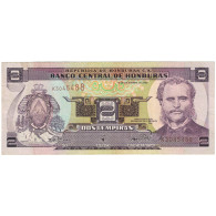 Billet, Honduras, 2 Lempiras, 2000, 2000-12-14, KM:80Ab, TB - Honduras