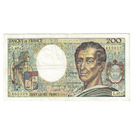 France, 200 Francs, Montesquieu, 1989, L.074455328, TTB, Fayette:70.09, KM:155c - 200 F 1981-1994 ''Montesquieu''