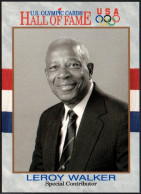 UNITED STATES 1991 - U.S. OLYMPIC CARDS HALL OF FAME # 76 - LEROY WALKER - OLYMPIC GAMES '76 TRACK & FIELD COACH - G - Autres & Non Classés