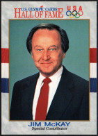 UNITED STATES 1991 - U.S. OLYMPIC CARDS HALL OF FAME # 77 - JIM McKAY - SPORTS COMMENTATOR - G - Andere & Zonder Classificatie