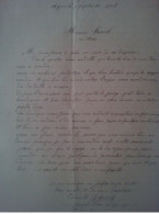 2 Lettres De Camille Delpouch Agen Lot & Garonne à Mr Treuil Mas De Brignac Dordogne ? Voir L'orthographe Par Curiosité - Manuscrits