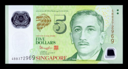Singapur Singapore 5 Dollars 2014 Pick 47d Polymer Sc Unc - Singapur