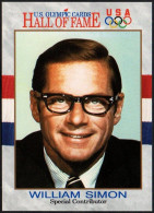 UNITED STATES 1991 - U.S. OLYMPIC CARDS HALL OF FAME # 80 - WILLIAM SIMON - USOC PRESIDENT 1981 / 1985 - G - Otros & Sin Clasificación