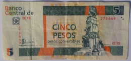 Cuba 5 Pesos Convertibles CUC 2006 VF+ - Cuba