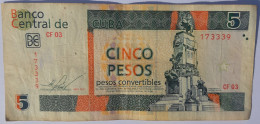 Cuba 5 Pesos Convertibles CUC 2011 VF - Cuba