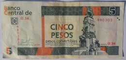 Cuba 5 Pesos Convertibles CUC 2017 XF+++ - Cuba