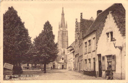 BELGIQUE - BRUGES - Place De La Digue - Carte Postale Ancienne - Brugge