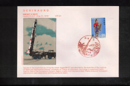 Japan 1976 Uchinauro Rocket K 9M-57 Interesting Cover - Covers & Documents