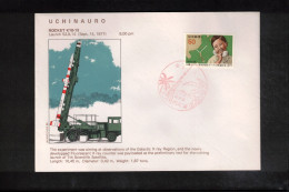 Japan 1977 Uchinauro Rocket K10-13 Interesting Cover - Lettres & Documents
