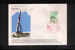 Japan 1977 Uchinauro Rocket S310-4 Interesting Cover - Briefe U. Dokumente