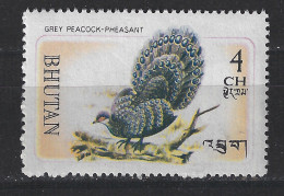 Bhutan Bhoetan MLH ; Pauw Grey Peacock Paon Peafowl Vogel Bird Ave Oiseau - Pavoni