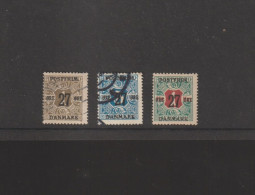 Danemark Denmark 1918 - Yvert 95,96,104 Obliterée VC 36€ - Usado