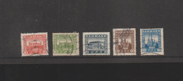 Danemark Denmark 1920 - Yvert 122/126 Obliterée VC 22,5€ - Oblitérés