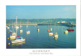 ALDERNEY-The Harbour From The Breakwater With Braye Bay (Ald 5- C.Andrews)-yachts, Ile Aurigny - Alderney