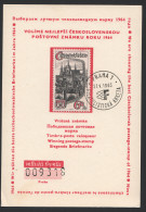 «Best Czechoslovak Stamp Of 1964»   Sc 1256  On Presentation Card - Abarten Und Kuriositäten