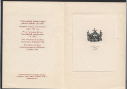 «Best Czechoslovak Stamp Of 1966»   Crown Of St Wenceslas Sc 1390  Blackprint In Presentation Folder - Variedades Y Curiosidades