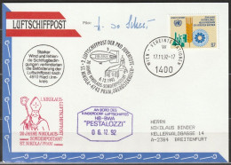 UNO  Wien 2.Luftschiffpost1992 St. Nikola-Pram   Mi-Nr.22 (  D 6025 ) - Covers & Documents