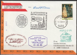 UNO  Wien 3.Luftschiffpost1993 Wien Aspern-Werbefahrt   Mi-Nr.19 (  D 6072 ) - Storia Postale