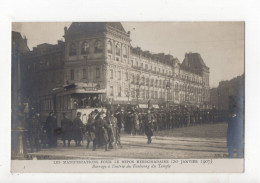 PARIS - Les Manifestations Pour Le Repos Hebdomadaire Le 20 Janvier 1907 - Barrage à L'Entrée Du Faubourg Du Temple - Manifestazioni